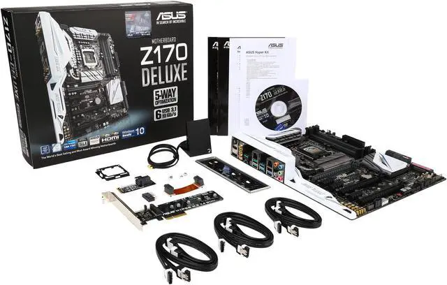 Alt view image 5 of 5 - ASUS Z170-DELUXE LGA 1151 Intel Z170 HDMI USB 3.1 USB 3.0 ATX Intel Motherboard