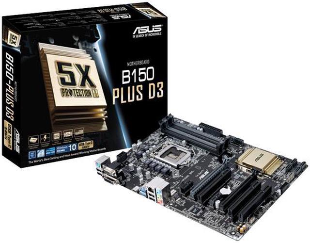 Alt view image 3 of 3 - ASUS B150-PLUS D3 LGA 1151 Intel B150 USB 3.0 ATX Intel Motherboard