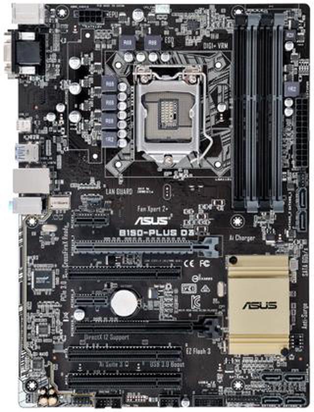 Alt view image 2 of 3 - ASUS B150-PLUS D3 LGA 1151 Intel B150 USB 3.0 ATX Intel Motherboard
