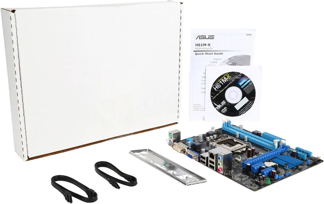 Alt view image 5 of 5 - ASUS H61M-K-R LGA 1155 Intel H61(B3) uATX Intel Motherboard