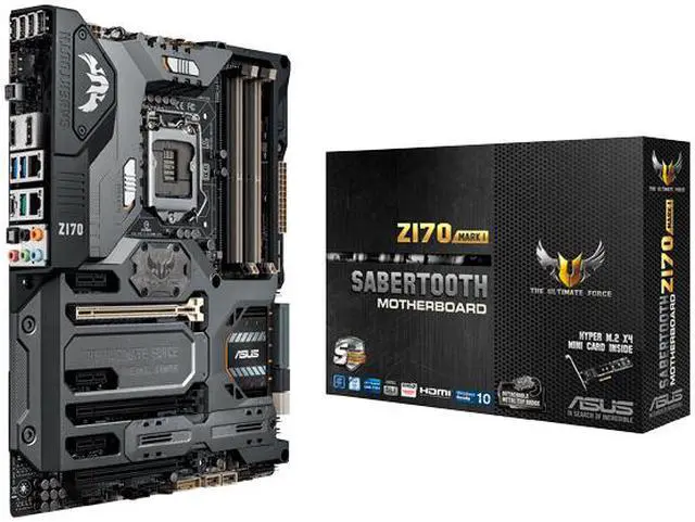 Alt view image 13 of 13 - ASUS TUF SABERTOOTH Z170 MARK 1 LGA 1151 Intel Z170 HDMI USB 3.1 USB 3.0 ATX Intel Motherboard