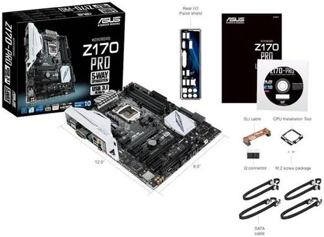 Alt view image 5 of 8 - ASUS Z170-PRO LGA 1151 Intel Z170 HDMI USB 3.1 USB 3.0 ATX Intel Motherboard