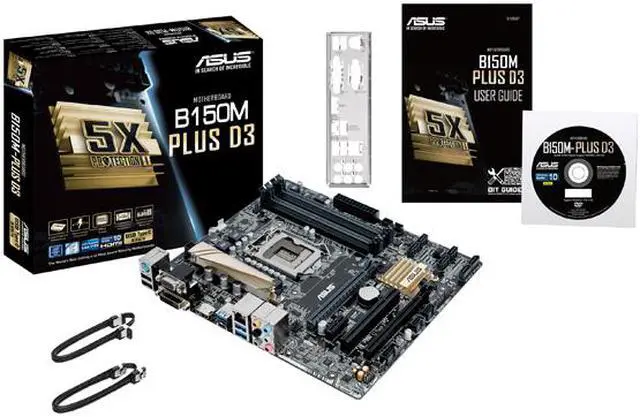 Alt view image 5 of 6 - ASUS B150M-PLUS D3 LGA 1151 Intel B150 HDMI USB 3.0 Micro ATX Intel Motherboard