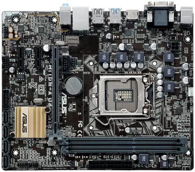 Alt view image 3 of 5 - ASUS H110M-A D3 LGA 1151 Intel H110 HDMI USB 3.0 uATX Intel Motherboard