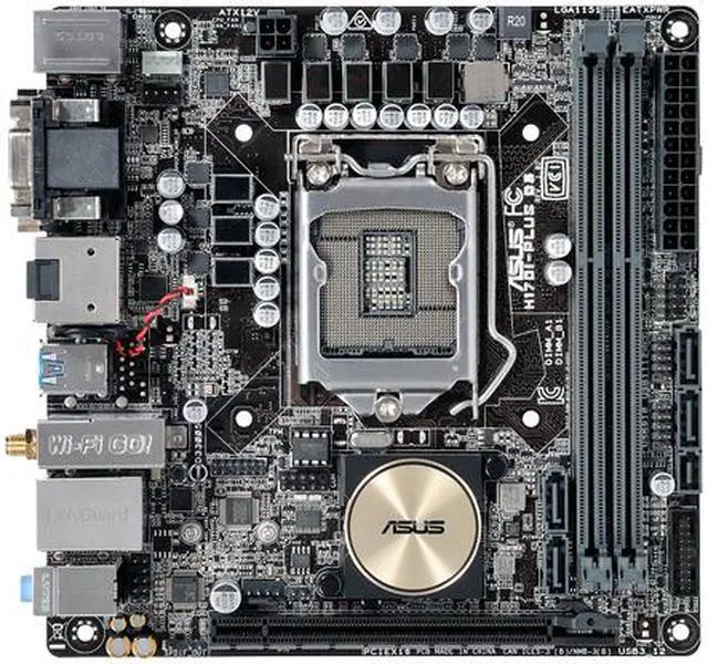 Alt view image 2 of 6 - Asus H170I-PLUS D3 Desktop Motherboard - Intel H170 Chipset - Socket H4 LGA-1151