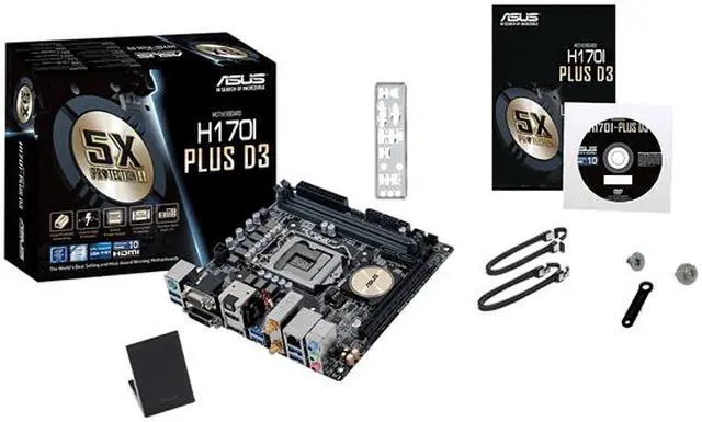 Alt view image 6 of 6 - Asus H170I-PLUS D3 Desktop Motherboard - Intel H170 Chipset - Socket H4 LGA-1151