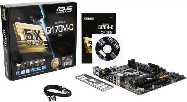 Alt view image 5 of 5 - ASUS Q170M-C/CSM LGA 1151 Intel Q170 HDMI USB 3.0 uATX Intel Motherboard