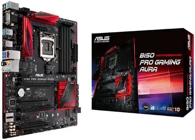 Alt view image 10 of 10 - ASUS B150 PRO GAMING/AURA LGA 1151 Intel B150 HDMI USB 3.1 USB 3.0 ATX Intel Motherboard