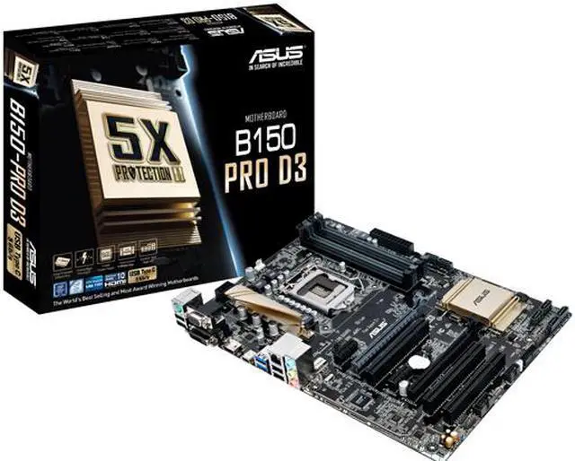 Alt view image 7 of 7 - ASUS B150-PRO D3 LGA 1151 Intel B150 HDMI USB 3.0 ATX Intel Motherboard