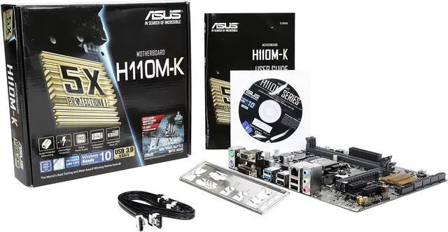 Alt view image 5 of 10 - ASUS H110M-K LGA 1151 Intel H110 USB 3.0 Micro ATX Intel Motherboard