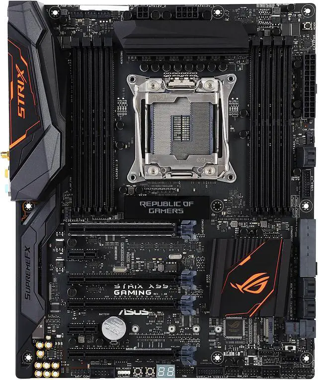 Alt view image 3 of 5 - ASUS ROG STRIX X99 GAMING LGA 2011-v3 Intel X99 USB 3.1 ATX Intel Motherboard