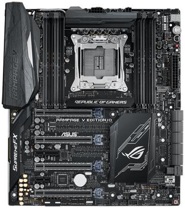 Alt view image 2 of 11 - ASUS ROG RAMPAGE V EDITION 10 LGA 2011-v3 Intel X99 USB 3.1 Extended ATX Motherboards - Intel