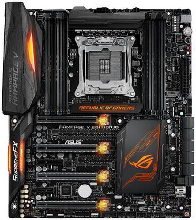 Alt view image 5 of 11 - ASUS ROG RAMPAGE V EDITION 10 LGA 2011-v3 Intel X99 USB 3.1 Extended ATX Motherboards - Intel