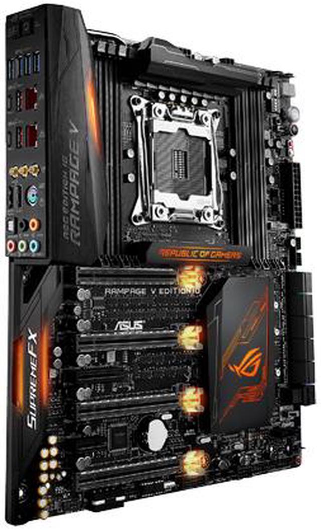 Alt view image 6 of 11 - ASUS ROG RAMPAGE V EDITION 10 LGA 2011-v3 Intel X99 USB 3.1 Extended ATX Motherboards - Intel