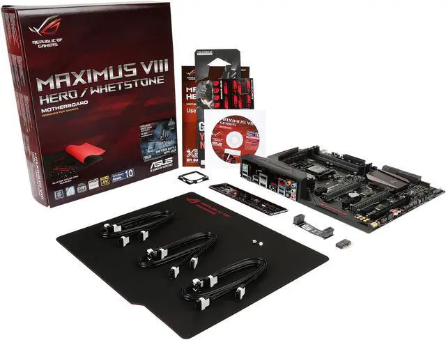 Alt view image 6 of 6 - ASUS ROG MAXIMUS VIII HERO/Whetstone LGA1151 DDR4 DP HDMI M.2 USB 3.1 Z170 ATX Motherboard