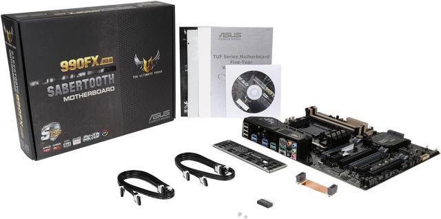 Alt view image 6 of 5 - ASUS TUF TUF SABERTOOTH 990FX R3.0 AM3+ AMD 990FX/SB950 USB 3.1 USB 3.0 ATX Motherboards - AMD