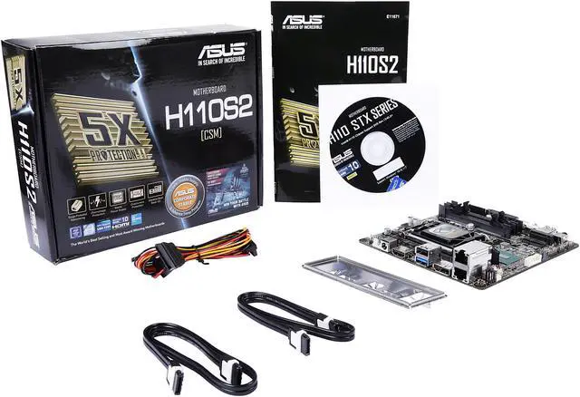 Alt view image 5 of 5 - ASUS H110S2/CSM LGA 1151 Intel H110 HDMI USB 3.0 Mini STX Motherboards - Intel