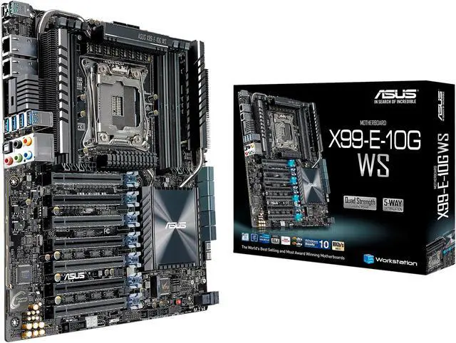 Alt view image 6 of 6 - ASUS X99-E-10G WS LGA 2011-v3 Intel X99 USB 3.1 CEB Intel Motherboard