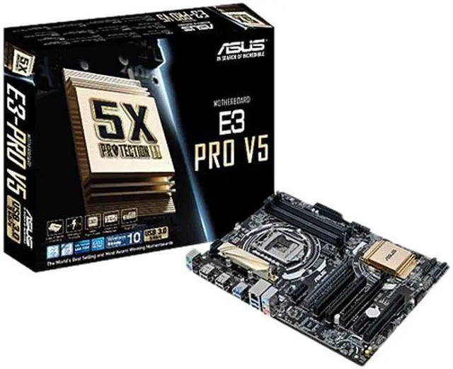 Alt view image 6 of 6 - ASUS E3-PRO V5 (ASUS-90MB0QJ0-M0UAY0) LGA 1151 Intel C232 USB 3.0 ATX Intel Motherboard