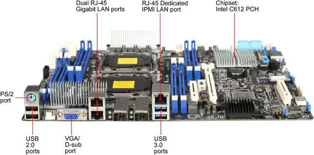 Alt view image 2 of 5 - ASUS Z10PC-D8/10G-2S(ASMB8-IKVM) Optimize for Big Data