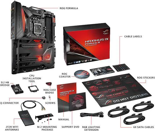 Alt view image 7 of 15 - ASUS ROG Maximus IX Formula LGA1151 DDR4 DP HDMI M.2 Z270 ATX Motherboard