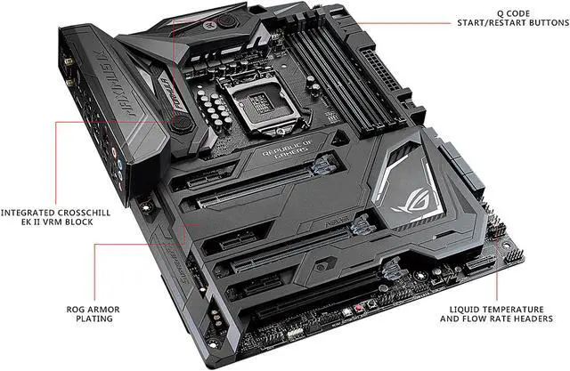 Alt view image 5 of 15 - ASUS ROG Maximus IX Formula LGA1151 DDR4 DP HDMI M.2 Z270 ATX Motherboard