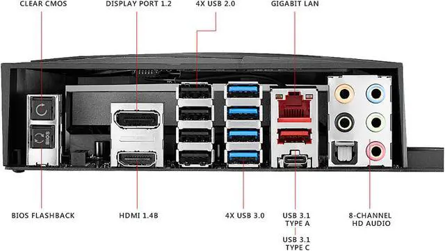 Alt view image 4 of 6 - ASUS ROG Maximus IX Hero Z270 LGA1151 DDR4 DP HDMI M.2 USB 3.1 ATX Motherboard