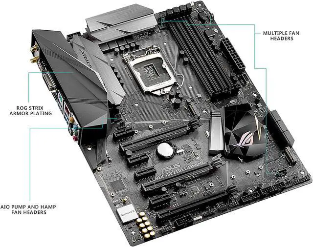 Alt view image 6 of 9 - ASUS ROG STRIX Z270E GAMING LGA1151 DDR4 DP HDMI DVI M.2 ATX Motherboard with Onboard AC Wi-Fi and USB 3.1