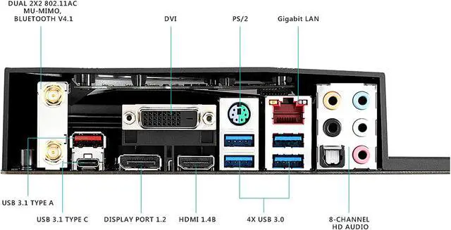 Alt view image 7 of 9 - ASUS ROG STRIX Z270E GAMING LGA1151 DDR4 DP HDMI DVI M.2 ATX Motherboard with Onboard AC Wi-Fi and USB 3.1