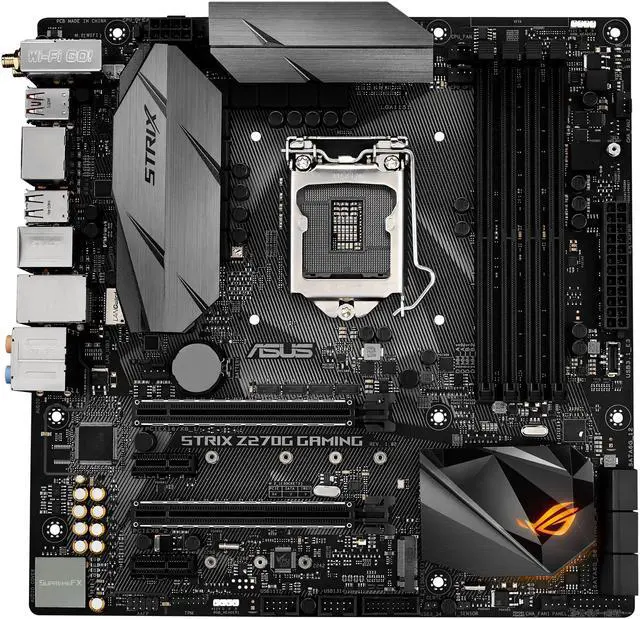 Alt view image 2 of 3 - ASUS ROG STRIX Z270G GAMING LGA1151 DDR4 DP HDMI M.2 mATX Motherboard with onboard AC Wifi and USB 3.1