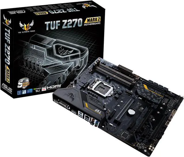 Alt view image 5 of 5 - ASUS TUF Z270 Mark 2 LGA1151 DDR4 HDMI DVI M.2 USB 3.1 Z270 ATX Motherboard