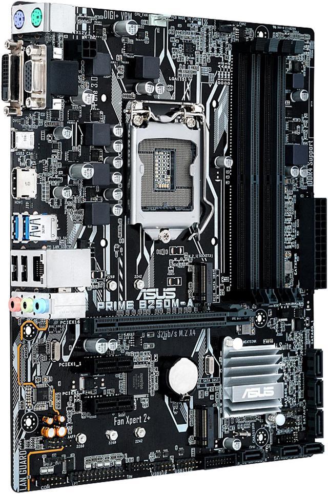 ASUS PRIME B250M-A LGA 1151 Intel B250 HDMI SATA 6Gb/s USB 3.1 USB 3.0  Micro ATX Intel Motherboard
