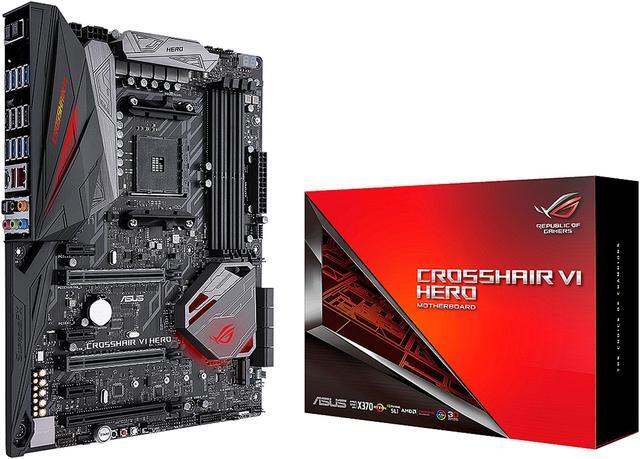 Alt view image 6 of 6 - ASUS ROG Crosshair VI Hero AM4 AMD X370 USB 3.1 ATX AMD Motherboard