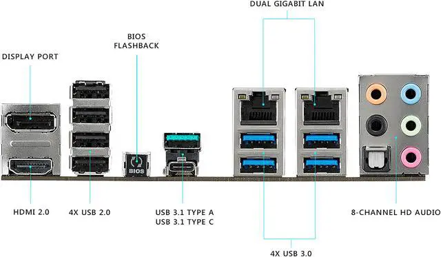 Alt view image 5 of 7 - ASUS Z270-WS LGA1151 DDR4 DisplayPort HDMI 2.0 4-Way SLI CrossfireX M.2 U.2 Z270 ATX Motherboard with Dual Gigabit LAN and USB 3.1