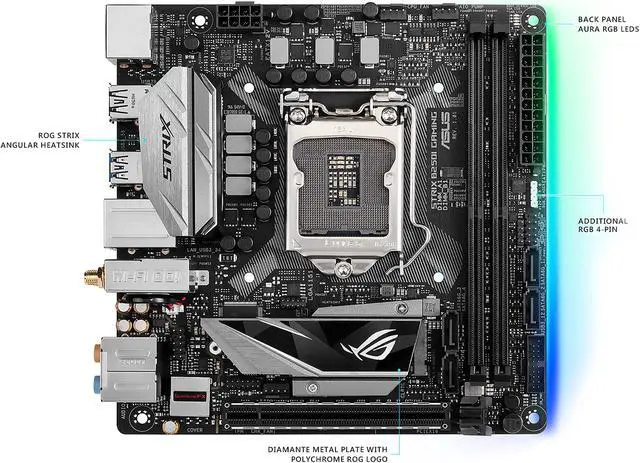 Alt view image 2 of 7 - ASUS ROG Strix B250I Gaming LGA 1151 HDMI USB 3.1 Mini ITX Intel Motherboard