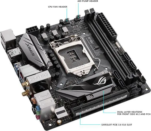 Alt view image 4 of 7 - ASUS ROG Strix B250I Gaming LGA 1151 HDMI USB 3.1 Mini ITX Intel Motherboard