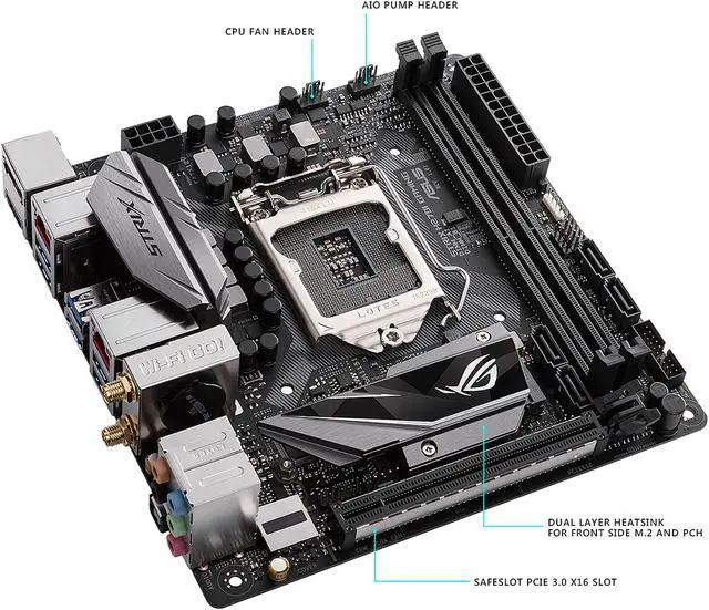 Alt view image 4 of 7 - ASUS ROG STRIX H270I GAMING LGA 1151 HDMI USB 3.1 Mini ITX Intel Motherboard
