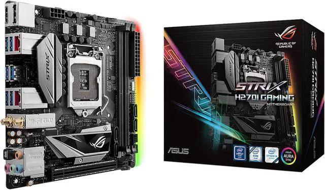 Alt view image 7 of 7 - ASUS ROG STRIX H270I GAMING LGA 1151 HDMI USB 3.1 Mini ITX Intel Motherboard