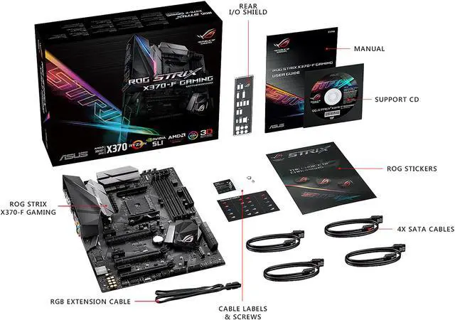 Alt view image 5 of 6 - ASUS ROG STRIX X370-F GAMING AM4 AMD X370 ATX AMD Motherboard