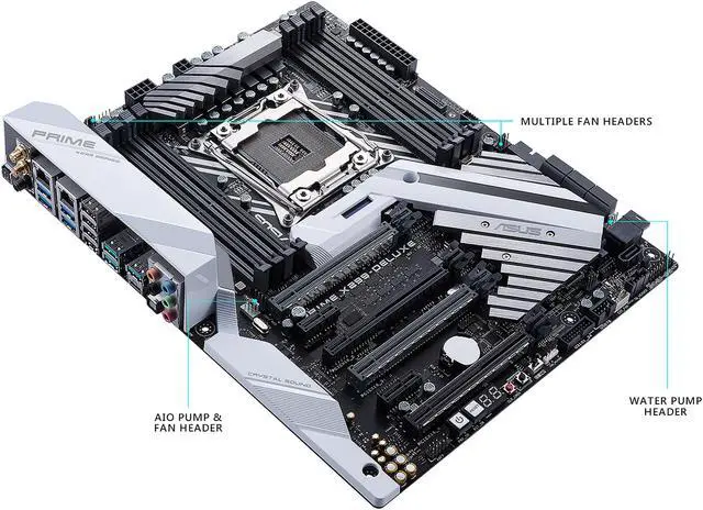 Alt view image 5 of 8 - ASUS Prime X299-Deluxe LGA 2066 Intel X299 USB 3.1 ATX Intel Motherboard