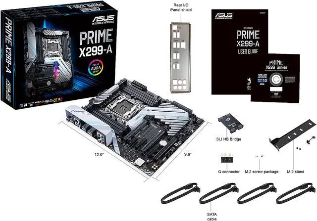 Alt view image 6 of 7 - ASUS PRIME X299-A LGA2066 DDR4 M.2 USB 3.1 X299 ATX Motherboard for Intel Core i9 and i7 X-Series Processors