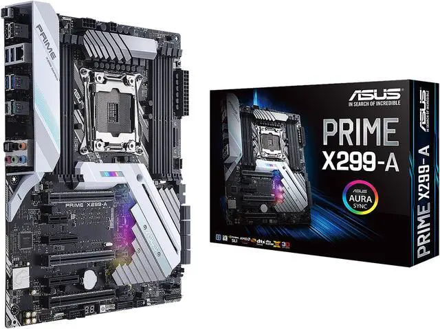 Alt view image 7 of 7 - ASUS PRIME X299-A LGA2066 DDR4 M.2 USB 3.1 X299 ATX Motherboard for Intel Core i9 and i7 X-Series Processors