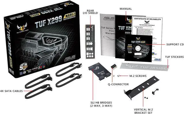 Alt view image 5 of 6 - ASUS TUF X299 MARK 2 LGA2066 DDR4 M.2 USB 3.1 X299 ATX Motherboard for Intel Core i9 and i7 X-Series Processors
