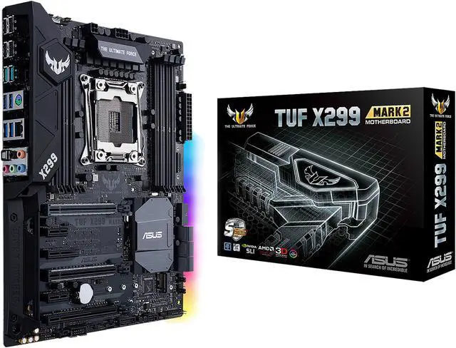Alt view image 6 of 6 - ASUS TUF X299 MARK 2 LGA2066 DDR4 M.2 USB 3.1 X299 ATX Motherboard for Intel Core i9 and i7 X-Series Processors