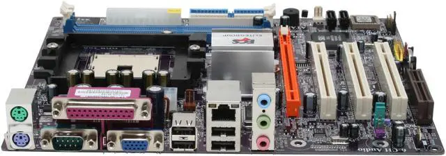 Alt view image 2 of 6 - ECS 761GX-M754 (3.0A) 754 SiS 761 GX Micro ATX AMD Motherboard