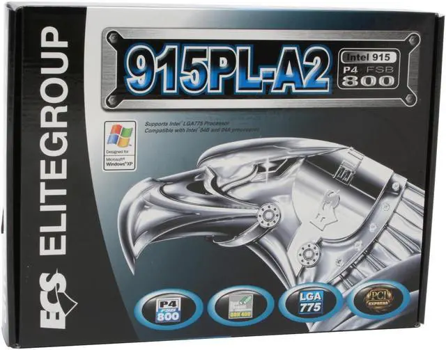 Alt view image 5 of 5 - ECS 915PL-A2 (3.1B) LGA 775 Intel 915PL ATX Intel Motherboard