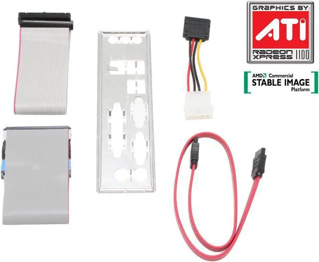 Alt view image 5 of 6 - ECS RS485M-M (V1.0) AM2 ATI Radeon Xpress 1100 Micro ATX AMD Motherboard