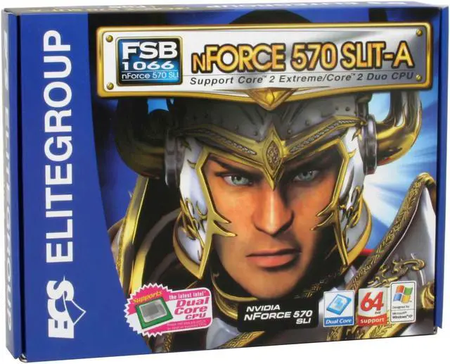 Alt view image 6 of 6 - ECS NFORCE 570 SLIT-A (V5.1) LGA 775 NVIDIA nForce 570 SLI ATX Intel Motherboard