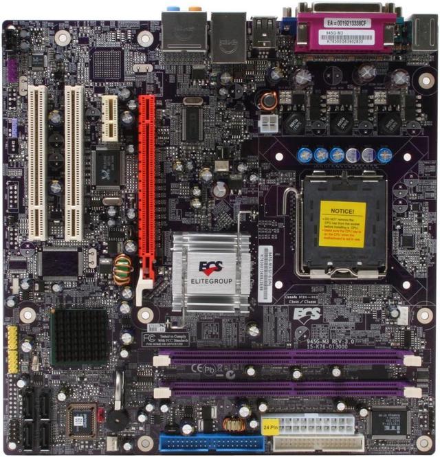 ECS 945G-M3 (V3.0) LGA 775 Micro ATX Intel Motherboard