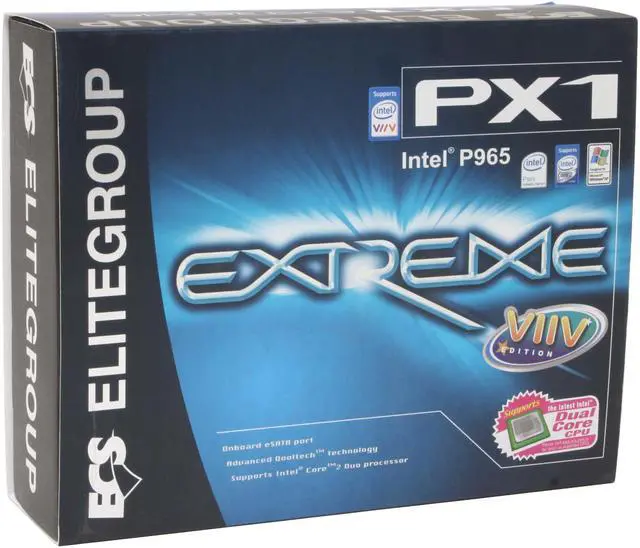 Alt view image 7 of 7 - ECS PX1 (1.0B) LGA 775 Intel P965 Express ATX Intel Motherboard